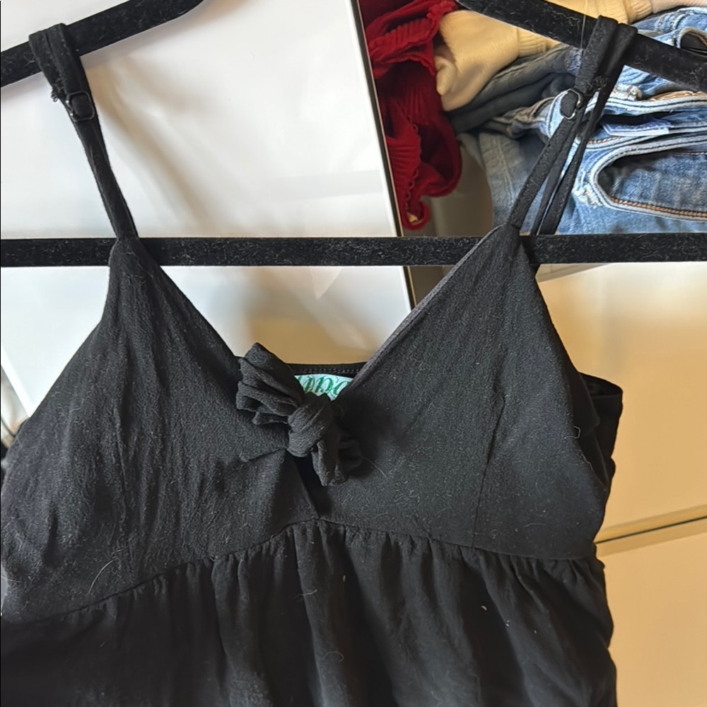 Flowy Black Mini Dress